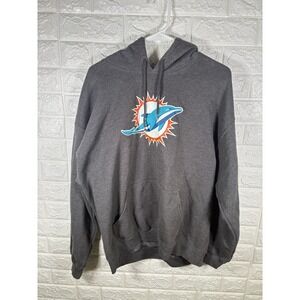 NFL Miami Dolphins Hoodie Pullover Size XL Gray Long‎ Sleeve Football